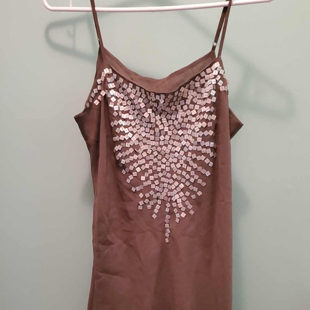 Express Brown Camisole with Silver Accents